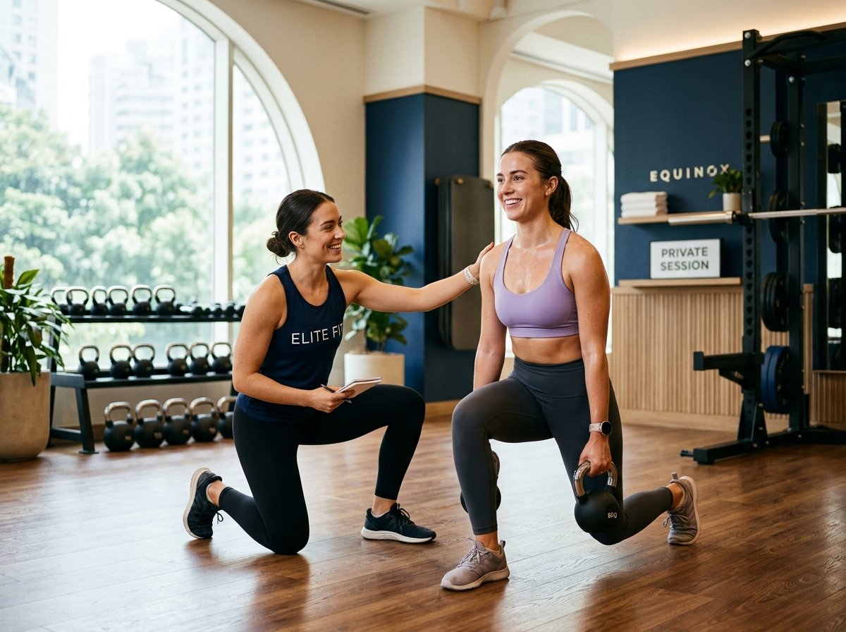 Personal Training Coach and Client at Alesya